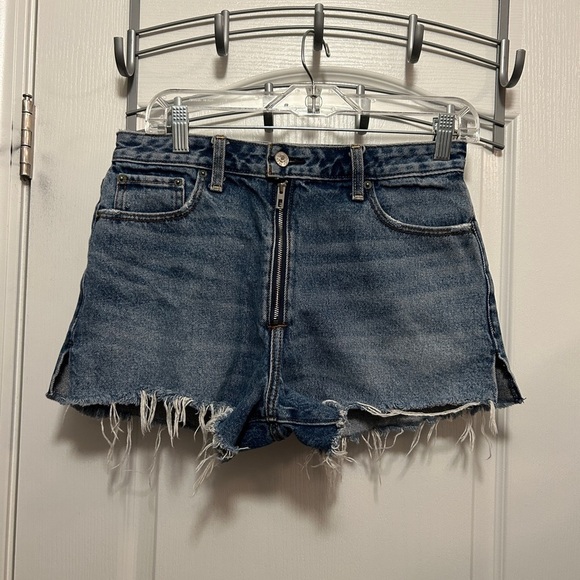 Abercrombie & Fitch Annie high-rise Jean shorts women’s 28 / 6 Cut off EUC boho - Picture 16 of 16
